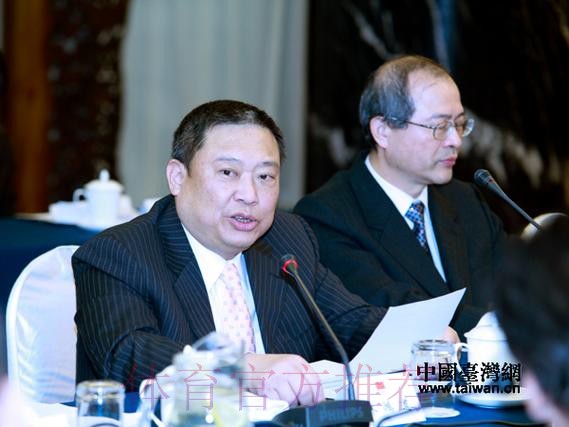 中国奥委会主席高志丹在哈尔滨会见中国台北奥委会主席林鸿道一行